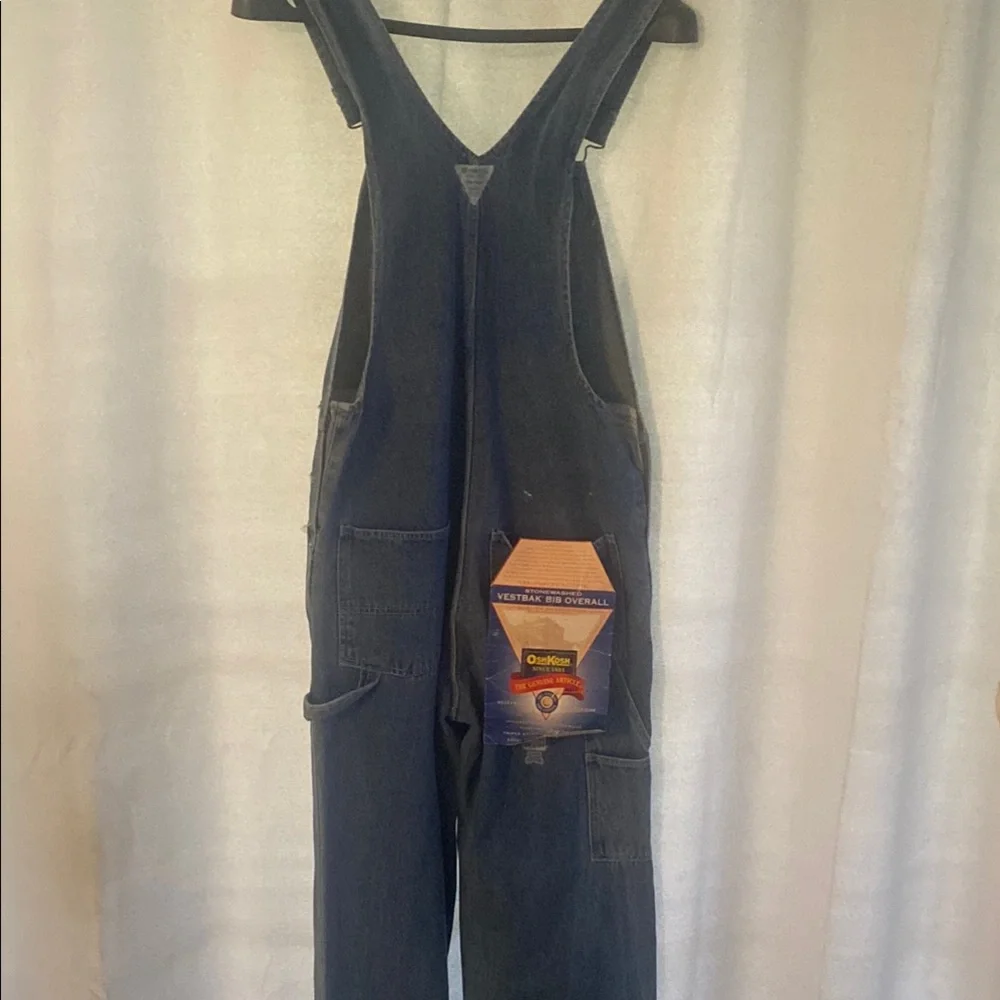 Vintage OshKosh Men's Blue Denim bib Overalls - Picture 6 of 10